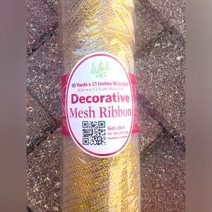 Decorative mesh wide ribbon
